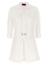 Gucci White Cotton Short Dress