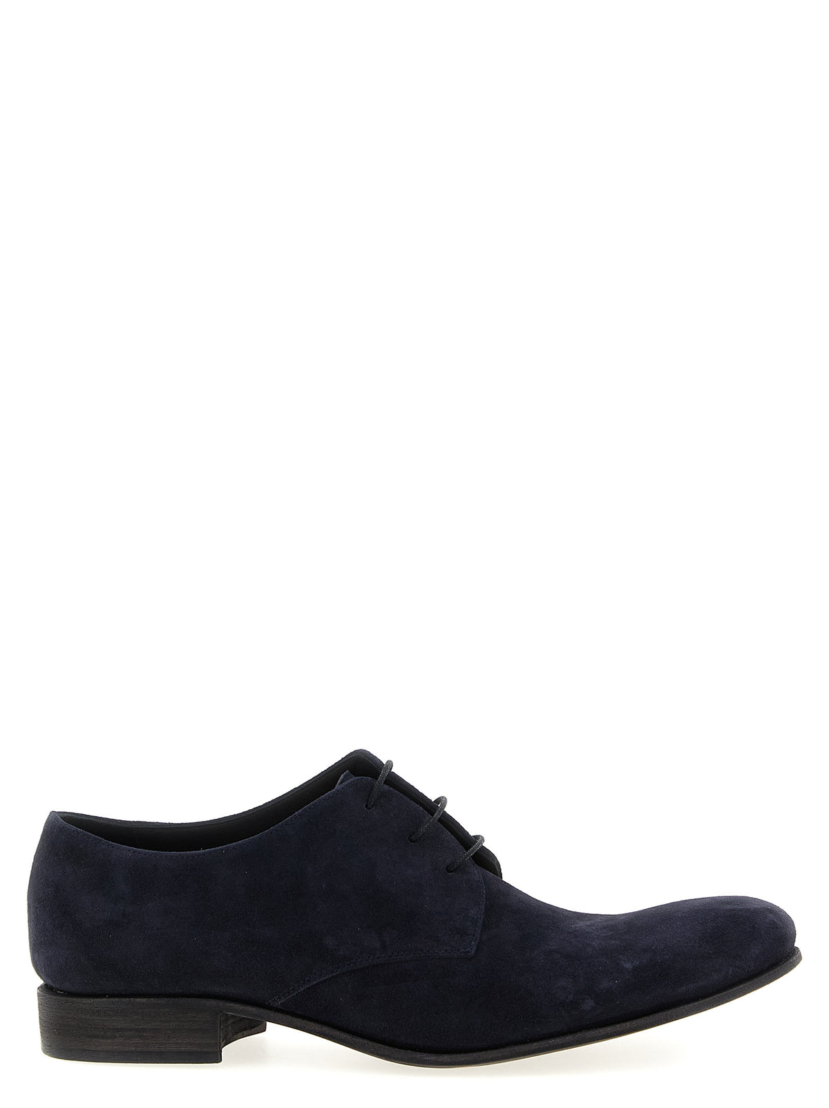 JULIAN Blue Suede Leather Oxfords And Derbies
