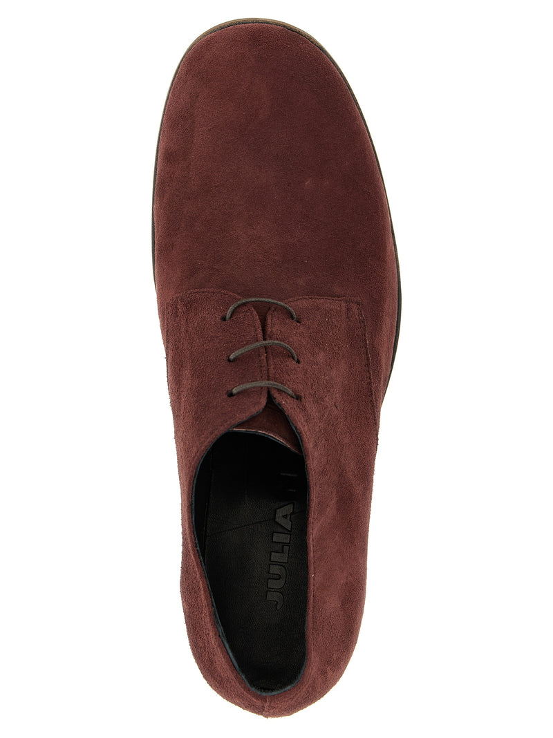 JULIAN Bordeaux Suede Leather Oxfords And Derbies