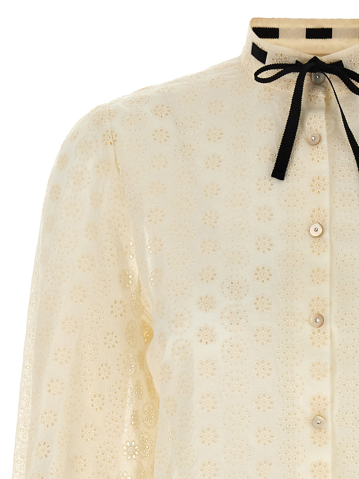 Blouse en coton blanc Valentino Garavani