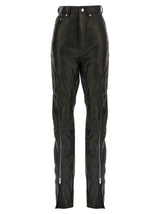 Rick Owens Black Leather Pants