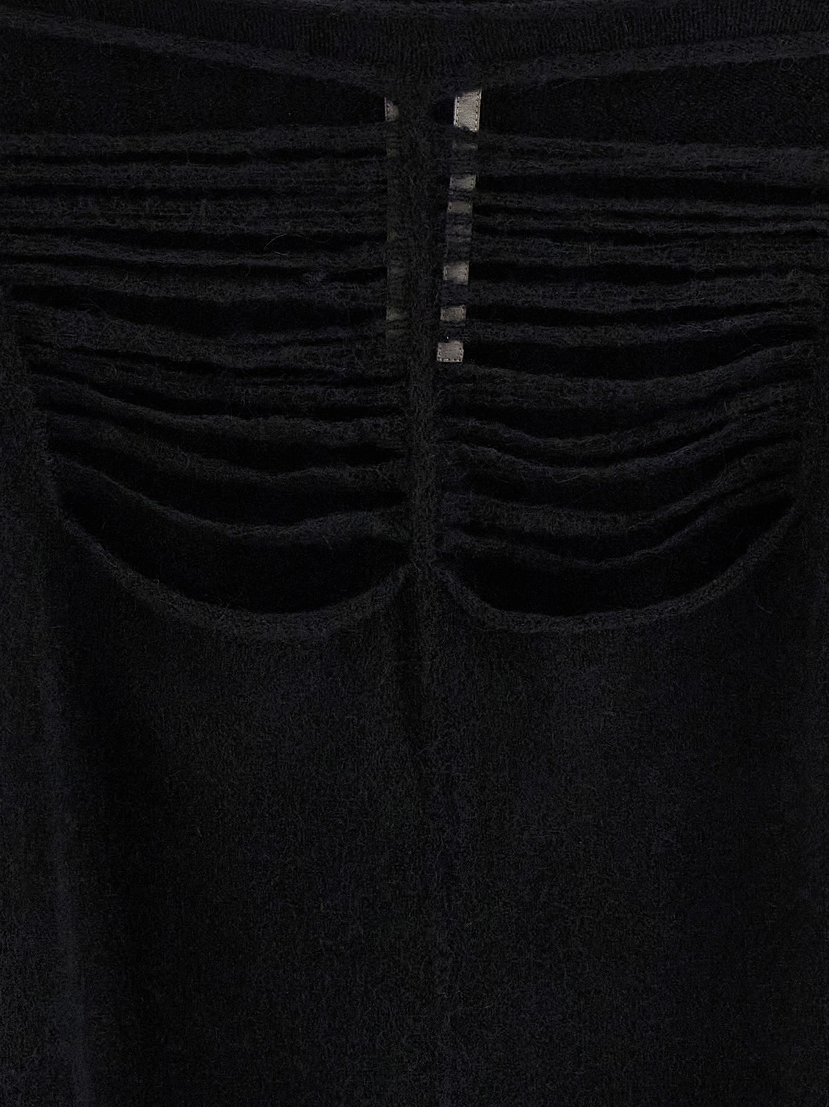 Rick Owens Black Wool Cardigan