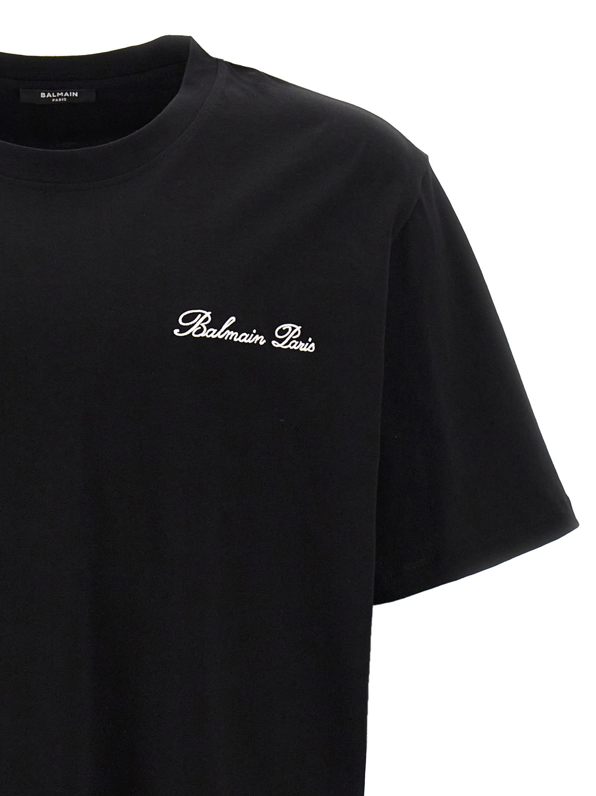 T-shirt Balmain bicolore en coton