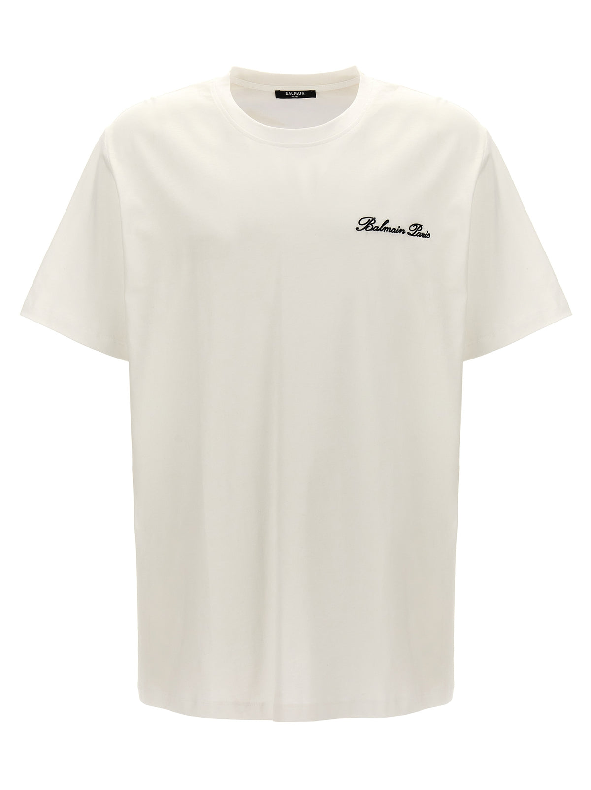 Balmain Bicolor Cotton T-Shirt - White/Black