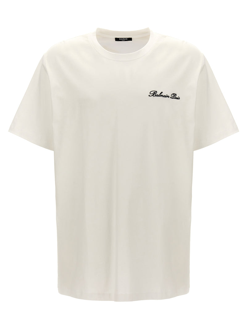 Balmain Bicolor Cotton T-Shirt - White/Black