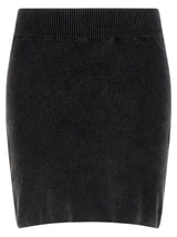 Alexander Wang Black Cotton Long Skirt