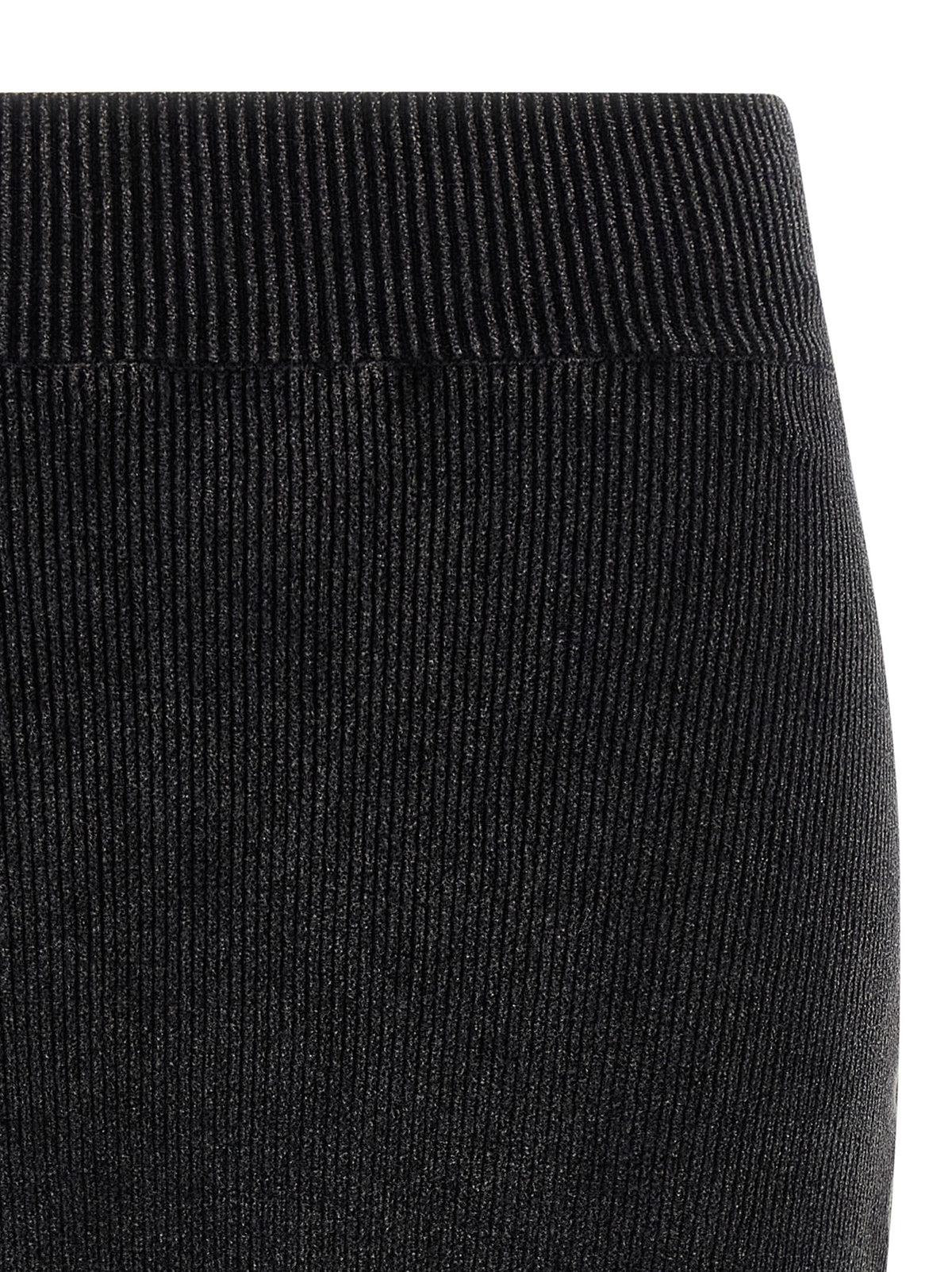 Alexander Wang Black Cotton Long Skirt