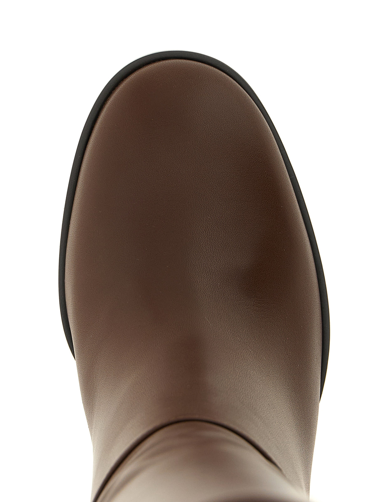 Gianvito Rossi Brown Calfskin Over The Knee