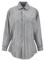 Darkpark Silver Cotton Blouse