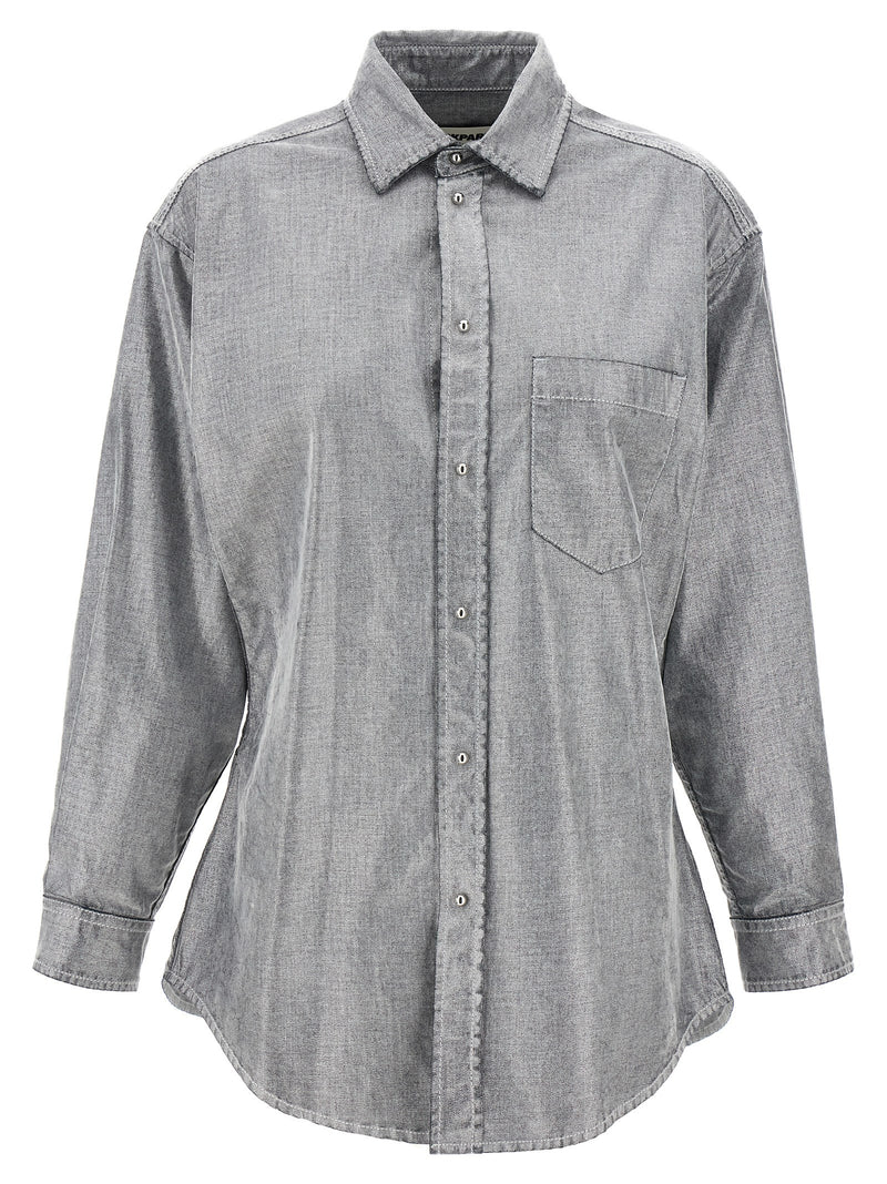 Darkpark Silver Cotton Blouse