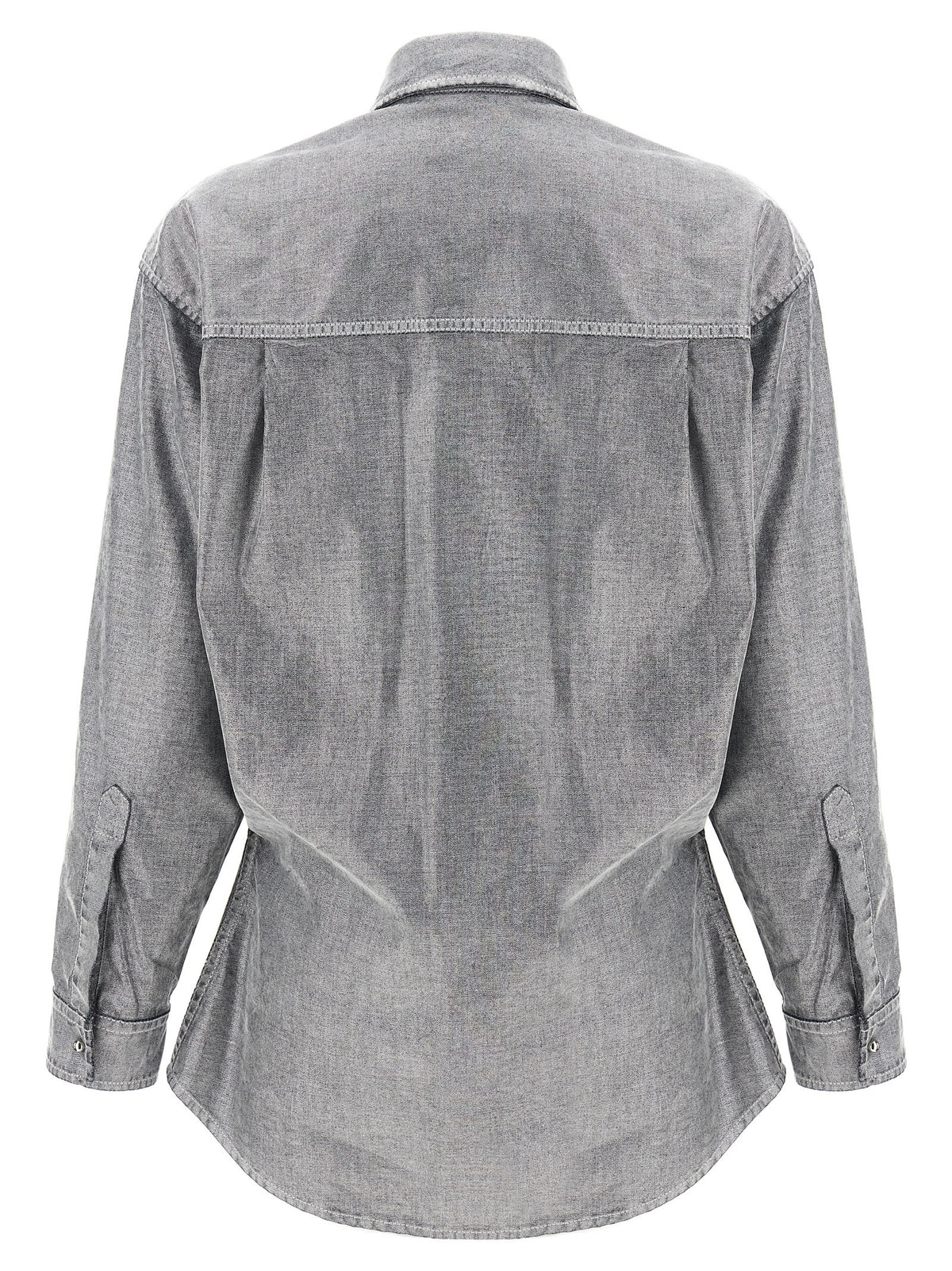 Darkpark Silver Cotton Blouse