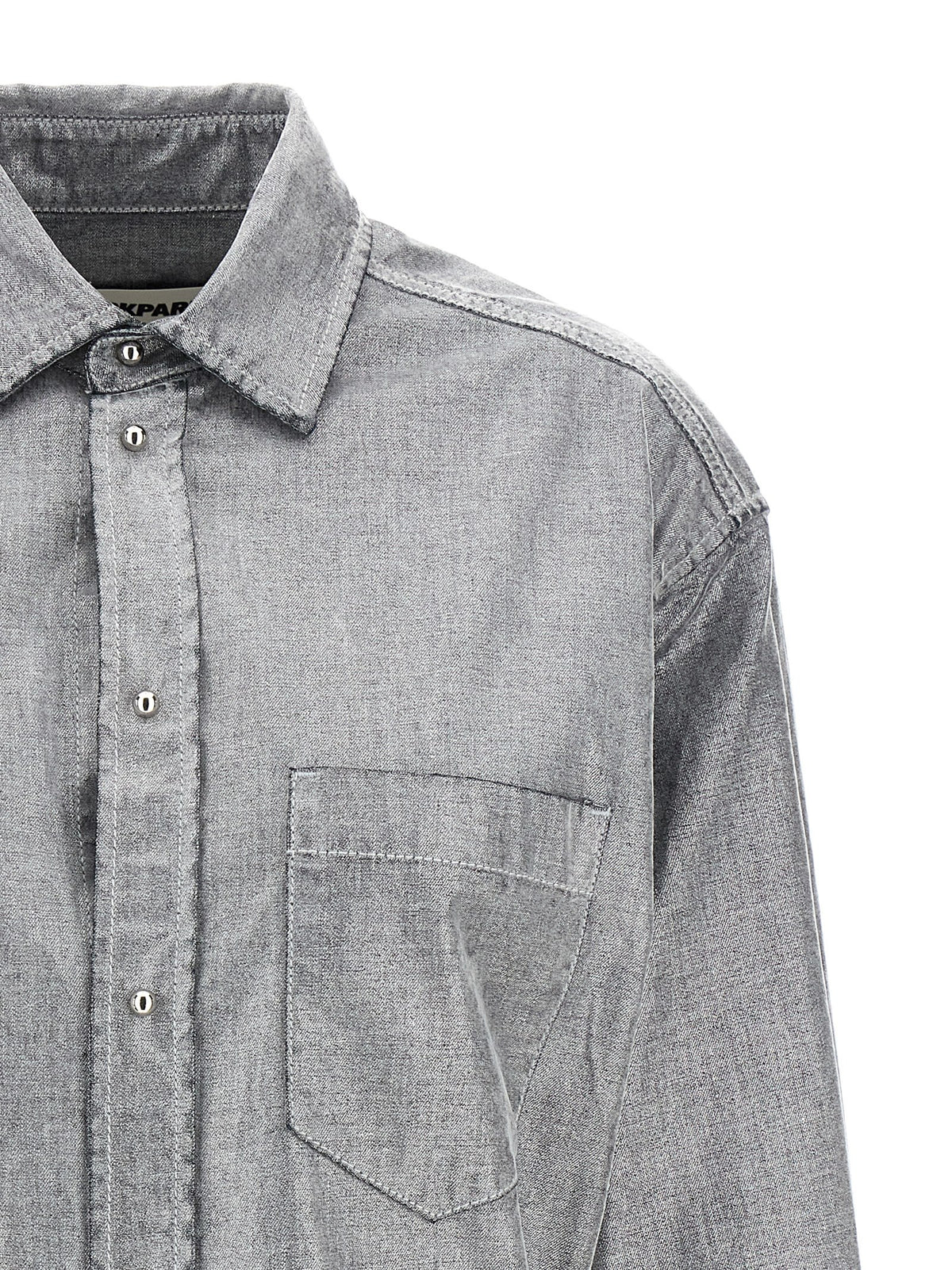 Darkpark Silver Cotton Blouse