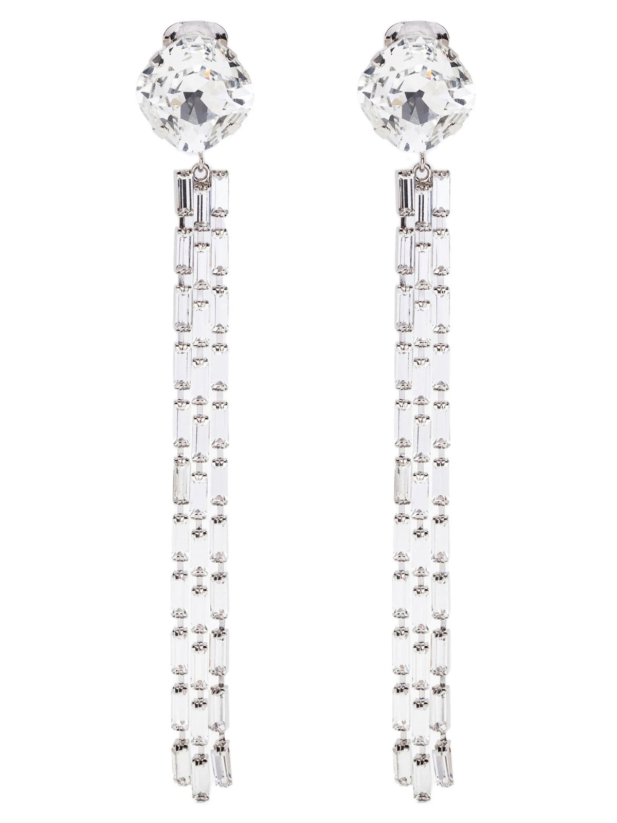 Boucles d'oreilles Alessandra Rich en verre argenté