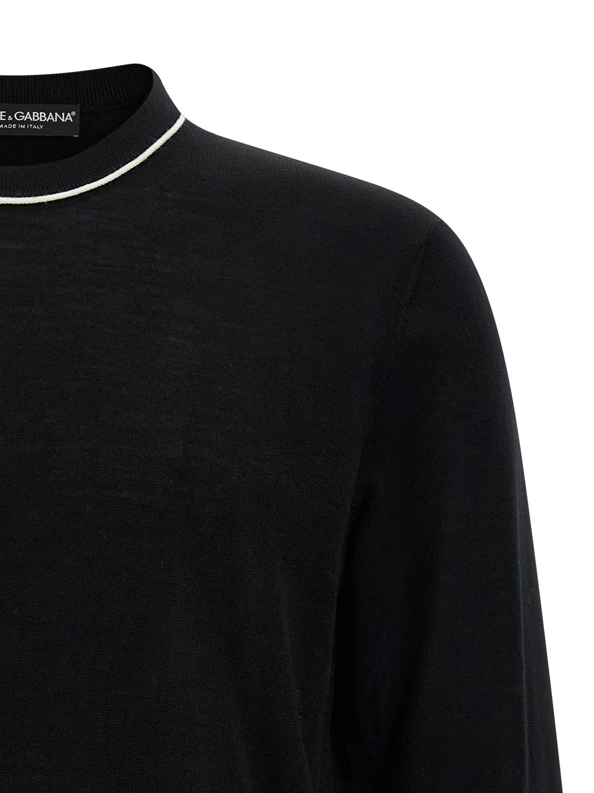 Cardigan Dolce & Gabbana noir en plumes de marabout