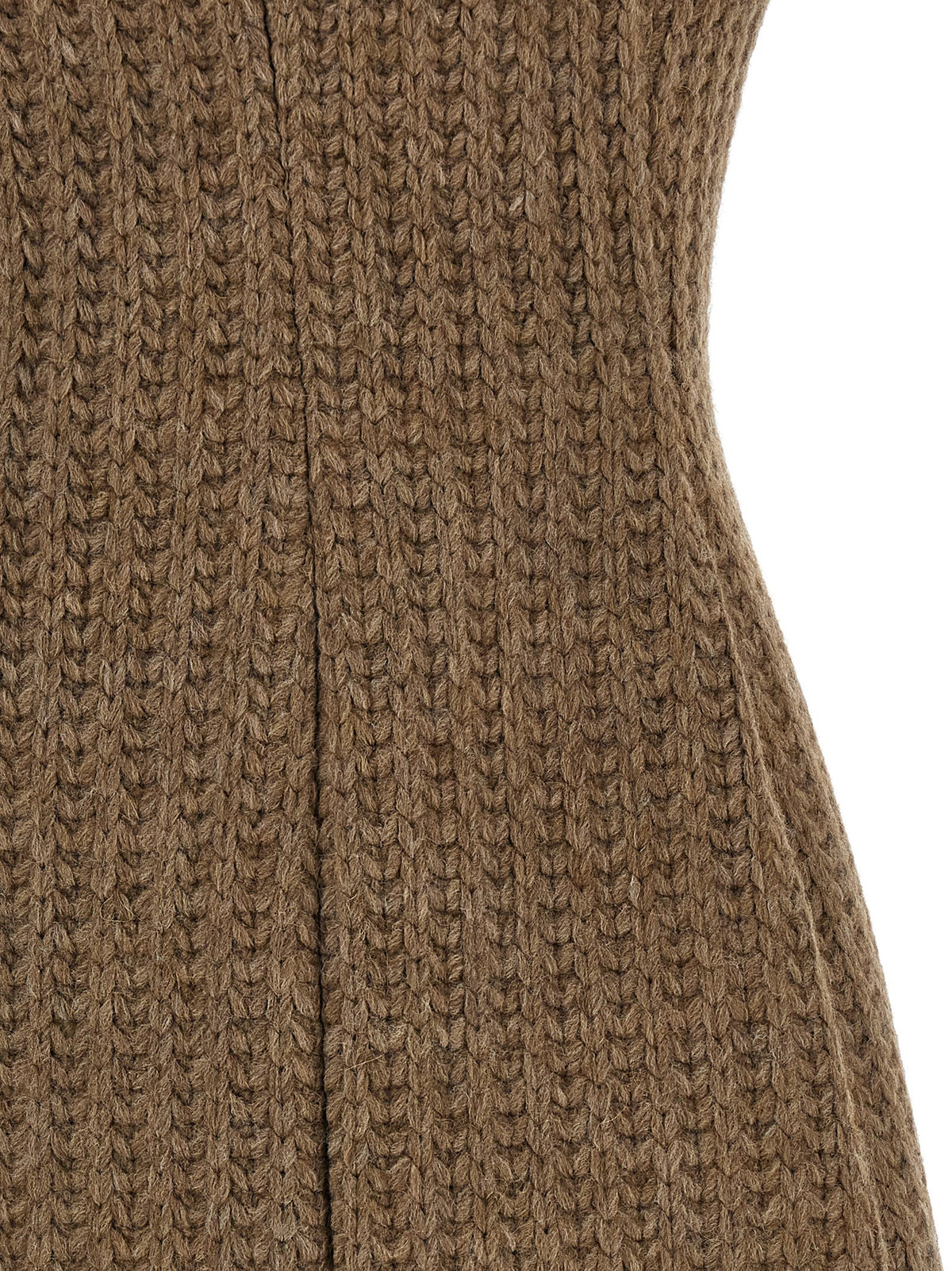 Giuseppe Di Morabito Brown Marabou Short Dress
