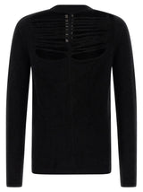 Rick Owens Black Wool Cardigan