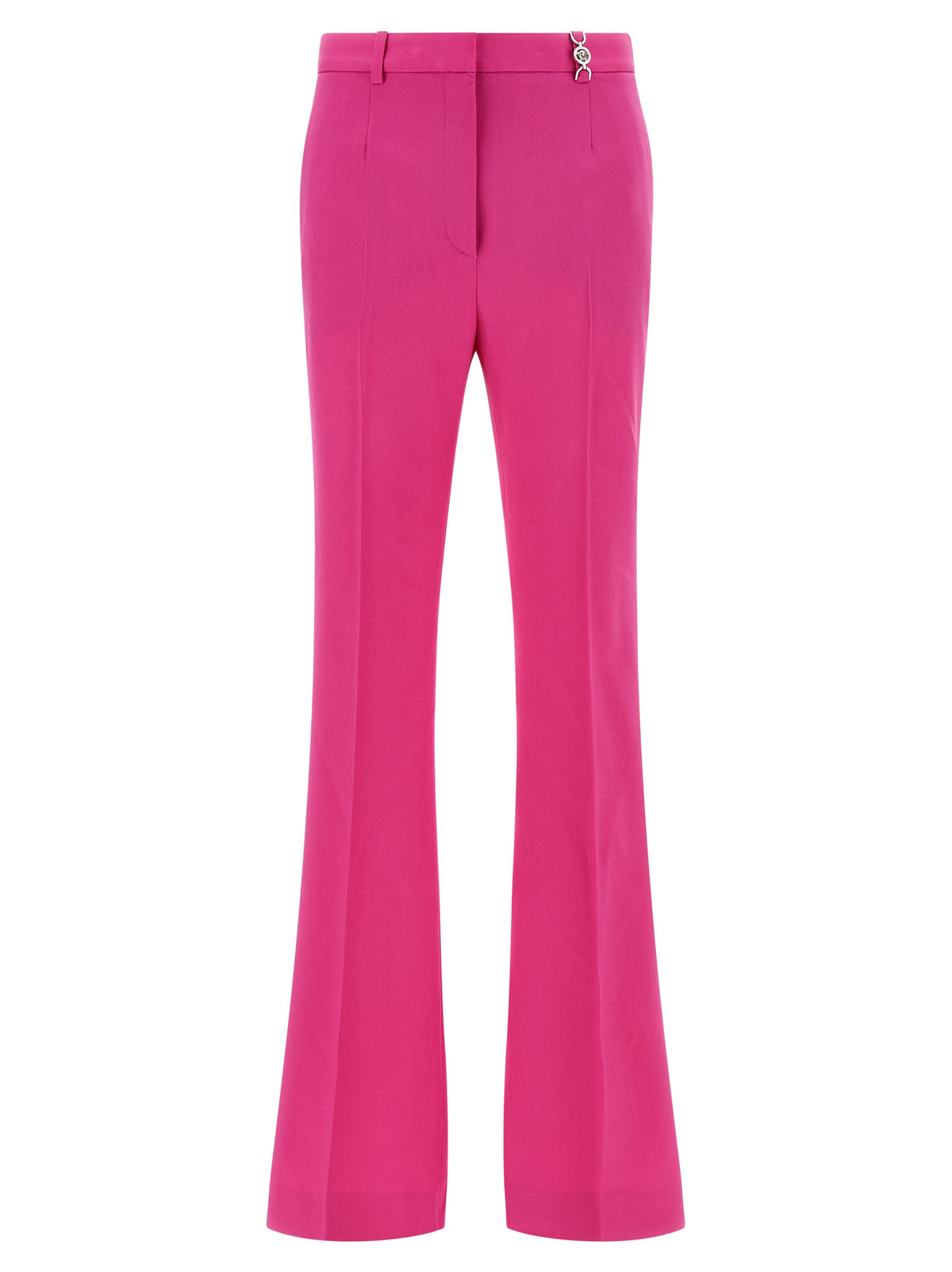 Versace Fuchsia Virgin Wool Flared Pants