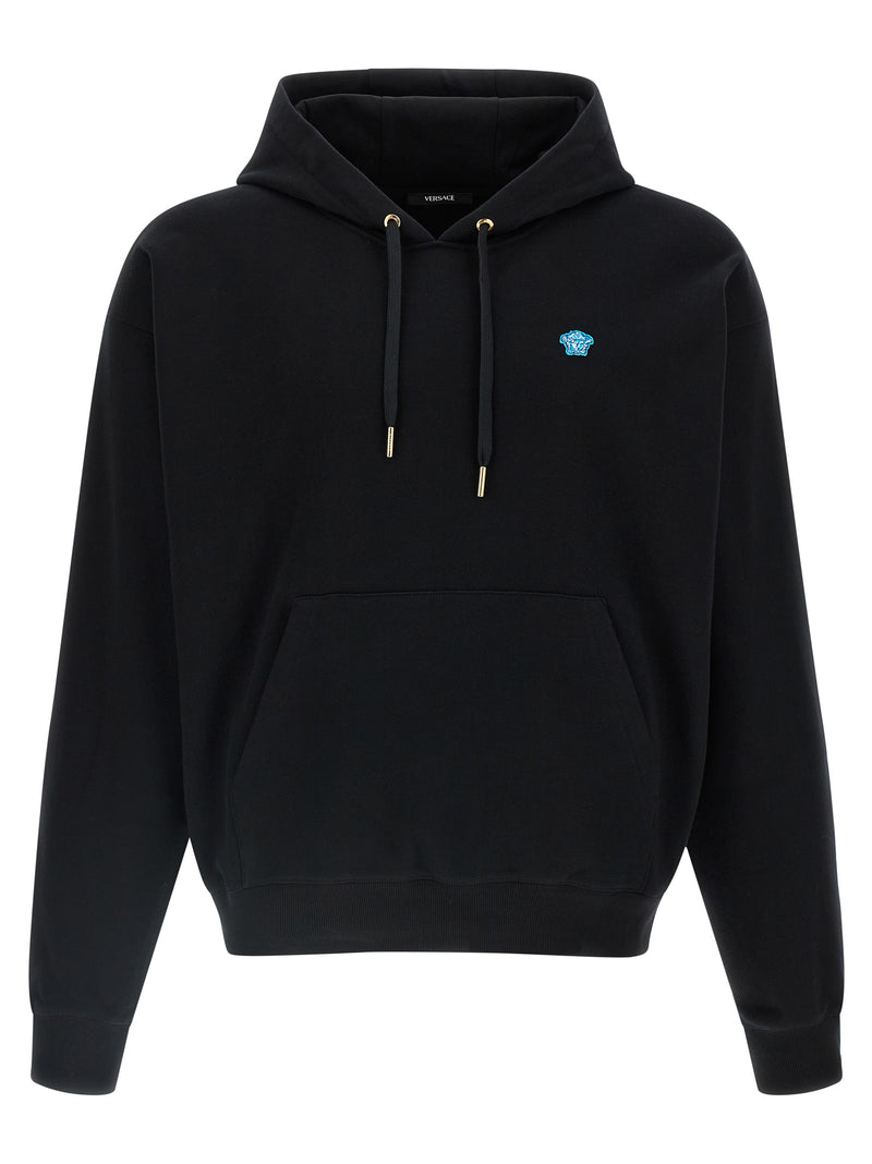 Sweat-shirt Versace en coton noir