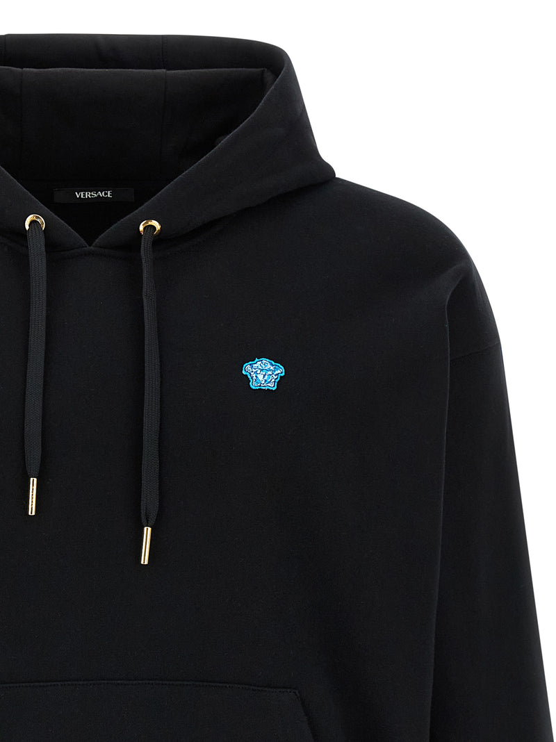 Sweat-shirt Versace en coton noir
