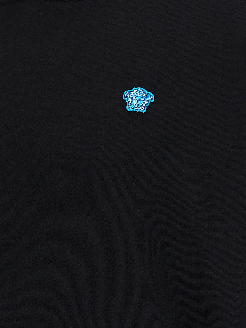 Sweat-shirt Versace en coton noir