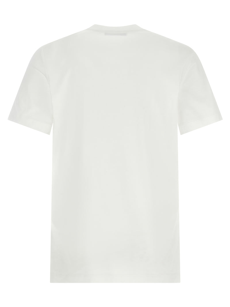 T-shirt bicolore en coton Versace