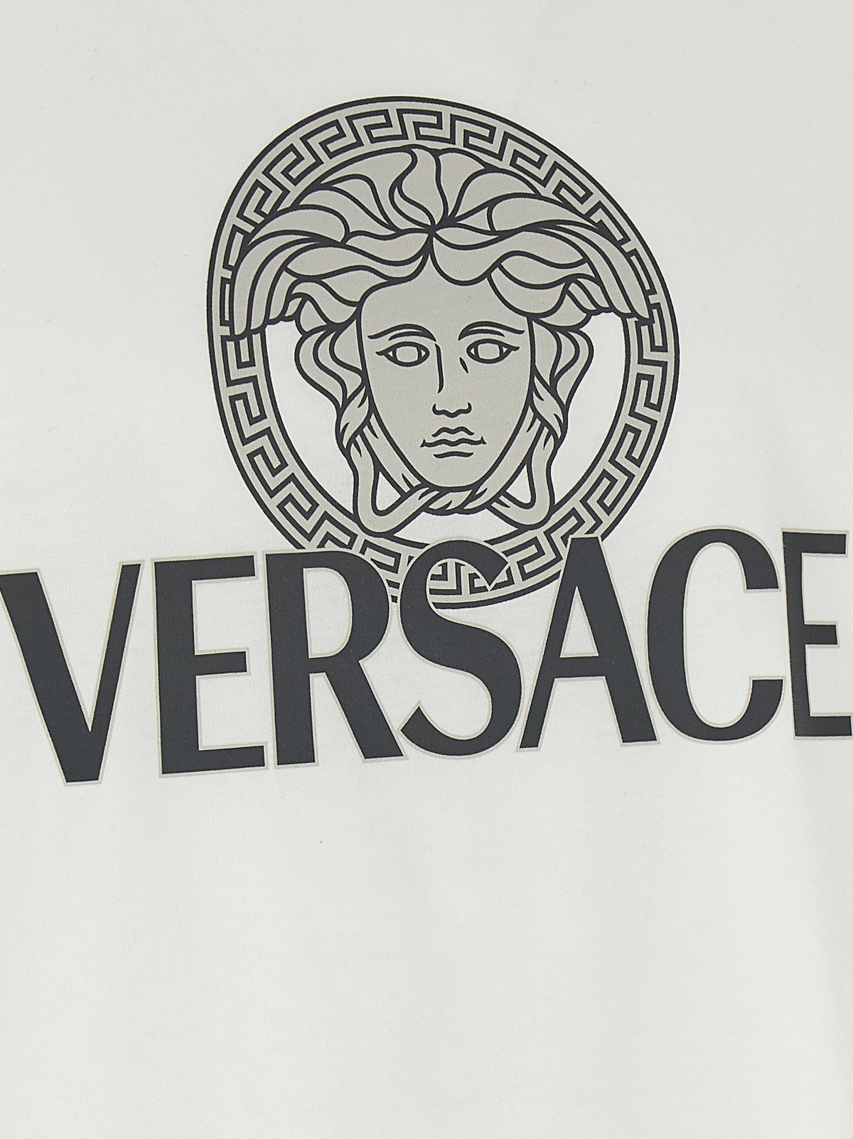 T-shirt bicolore en coton Versace