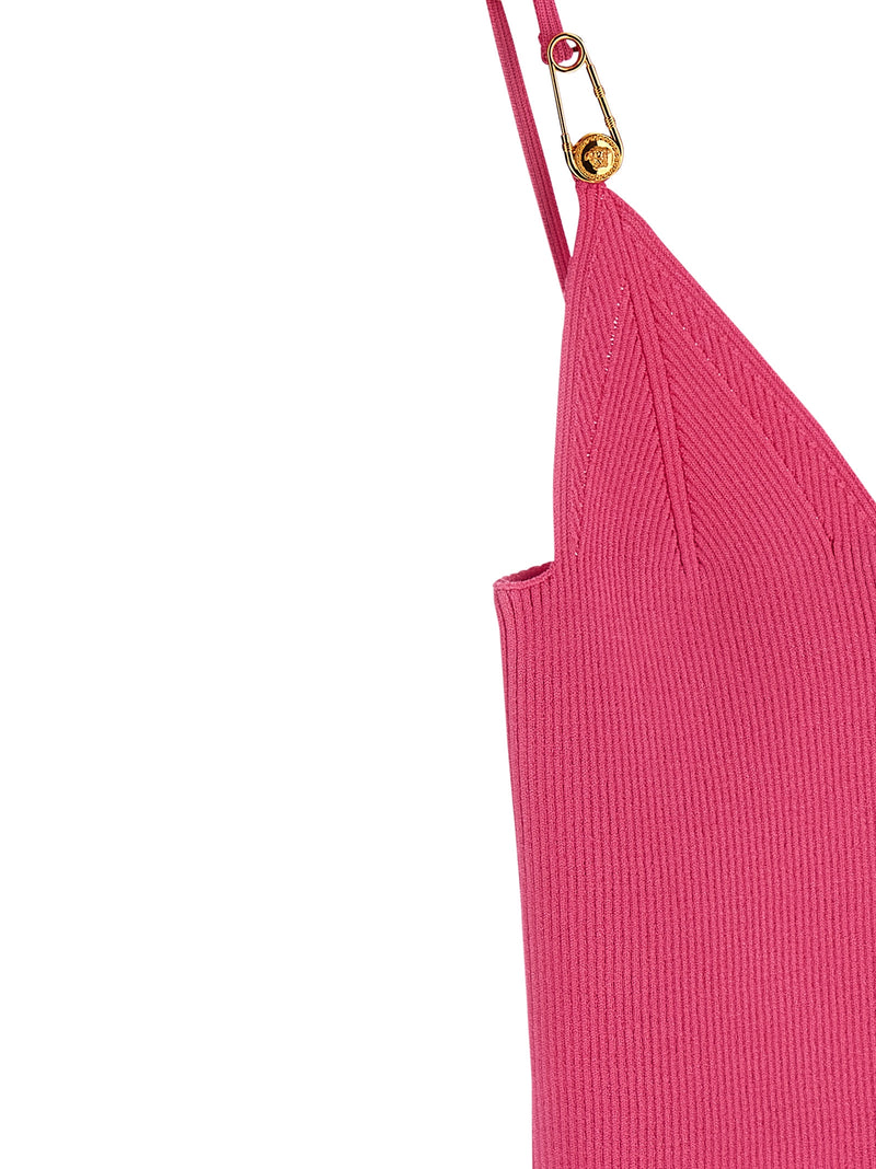 Versace Fuchsia Viscose Sleeveless T-Shirt