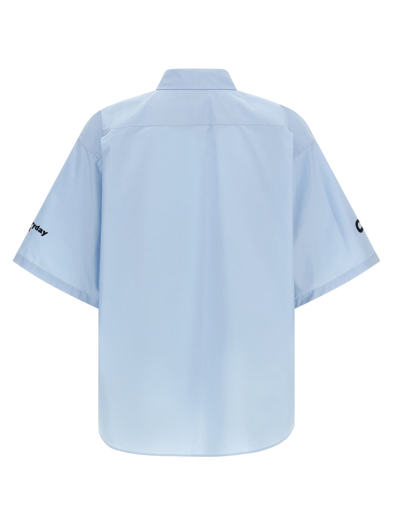 Balenciaga Blue Cotton Blouse - Iconic Style for Modern Gentlemen