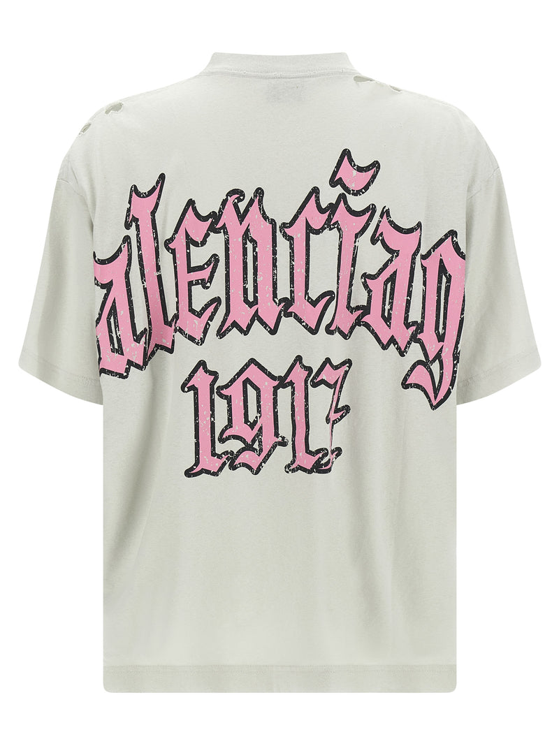 T-shirt Balenciaga en coton beige