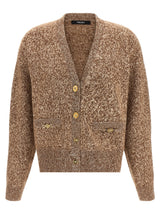 Versace Beige Virgin Wool Cardigan