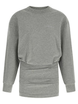 The Attico Gray Cotton Short Dress