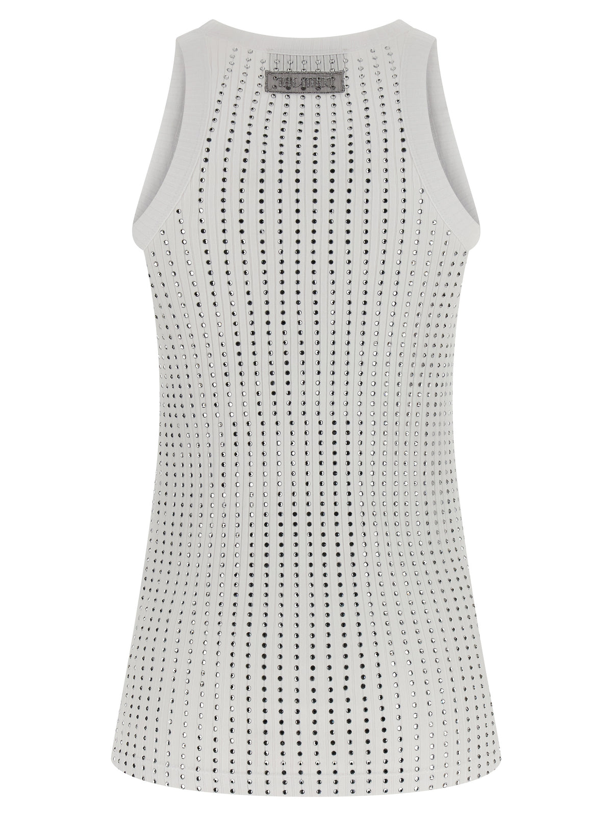T-shirt sans manches The Attico en coton blanc