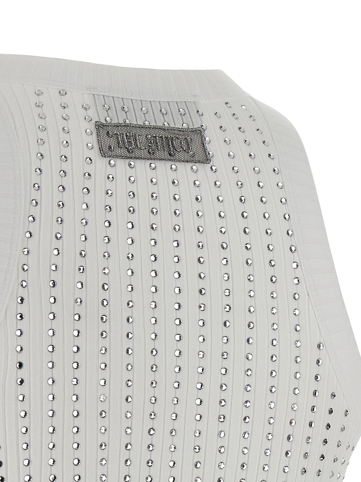 T-shirt sans manches The Attico en coton blanc