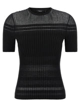 T-shirt noir Theory en viscose