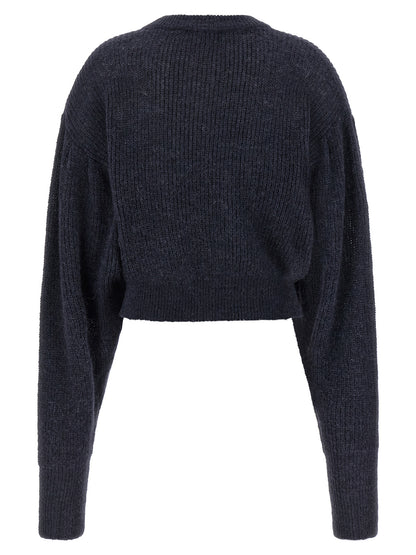 ROTATE BIRGER CHRISTENSEN Blue Wool Cardigan