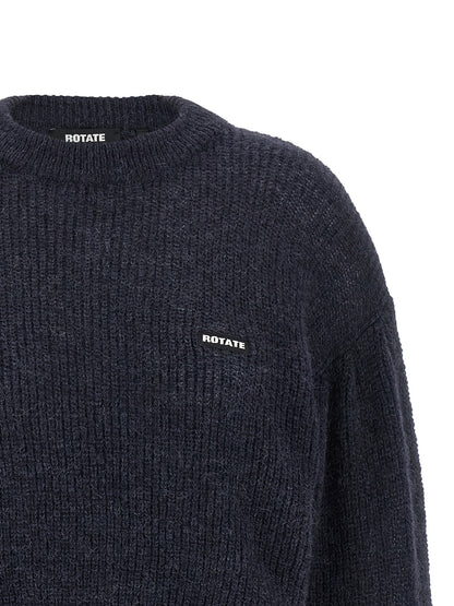 ROTATE BIRGER CHRISTENSEN Blue Wool Cardigan
