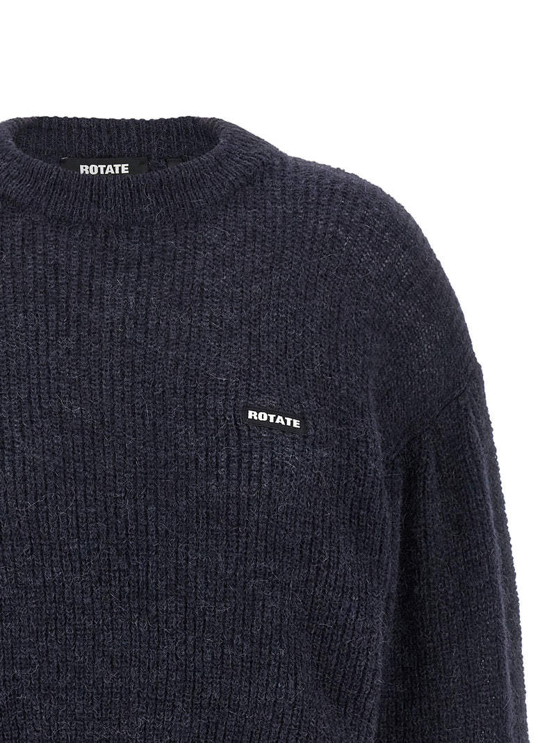 ROTATE BIRGER CHRISTENSEN Blue Wool Cardigan