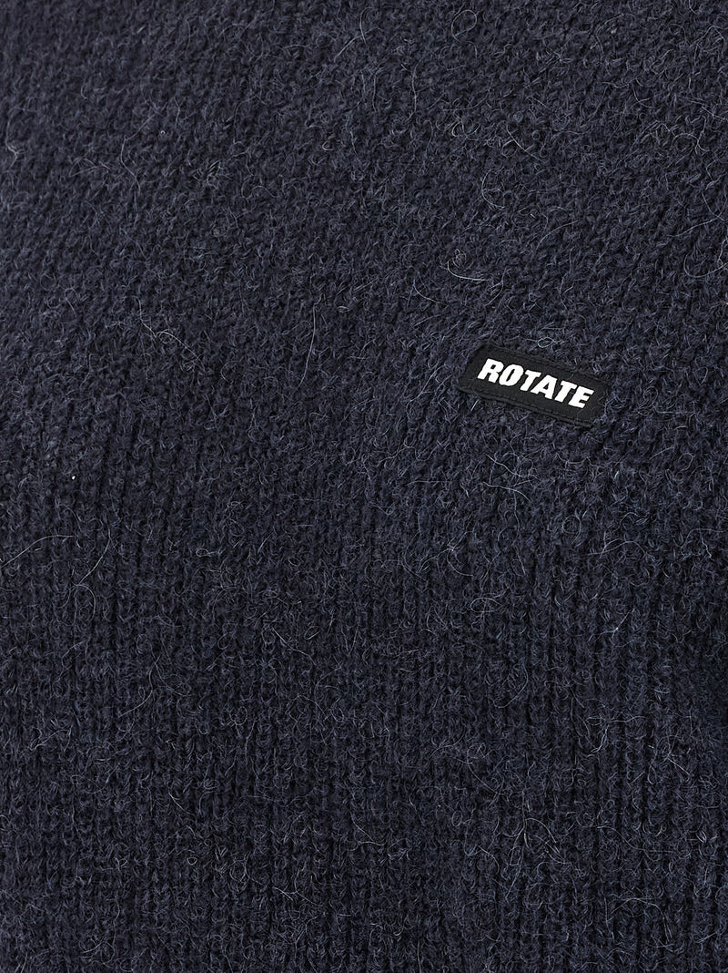 ROTATE BIRGER CHRISTENSEN Blue Wool Cardigan