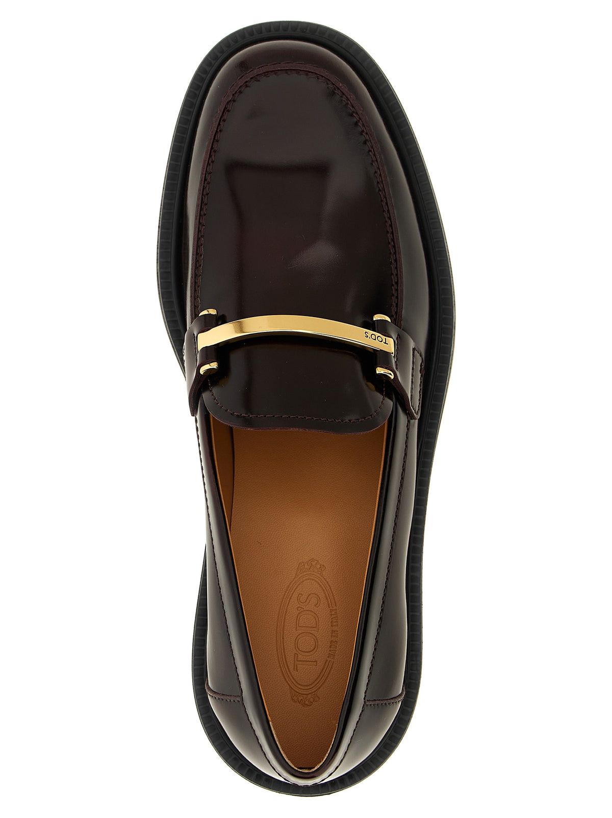 Mocassins Tod's en veau bordeaux