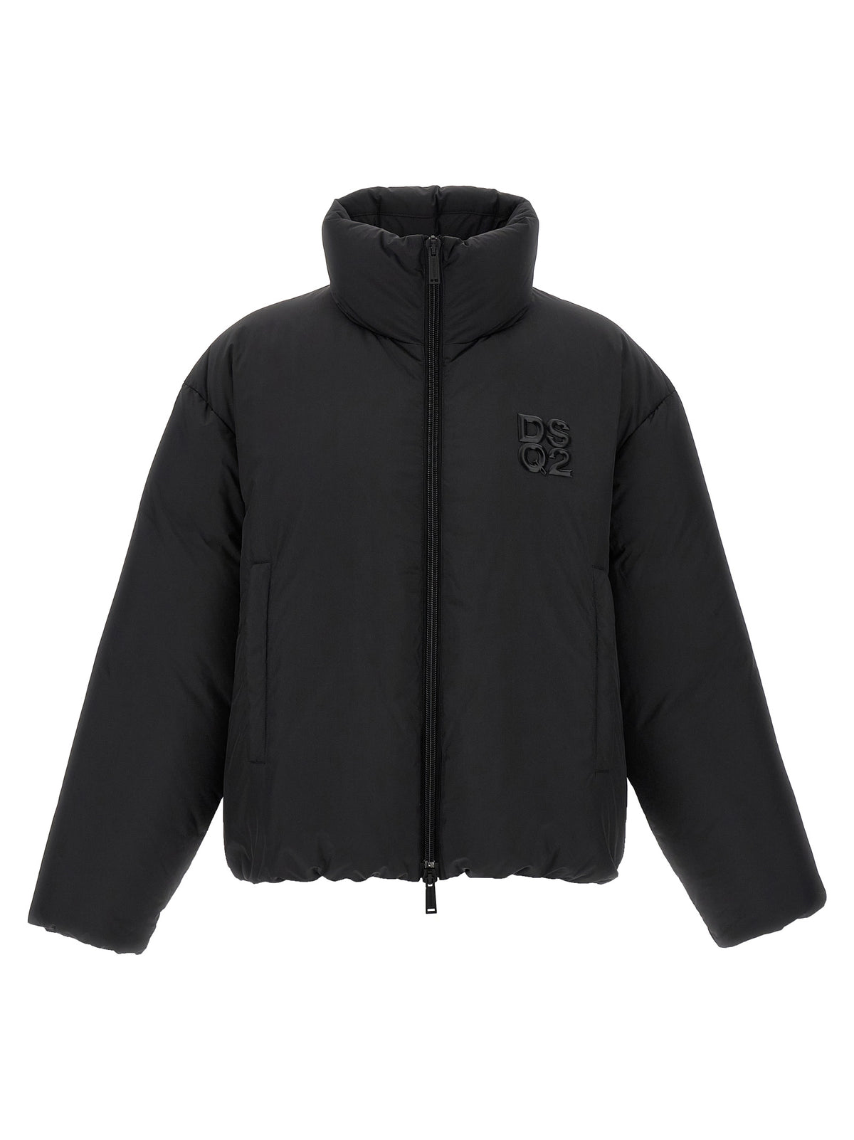 Dsquared² Black Polyester Full-Length Jacket