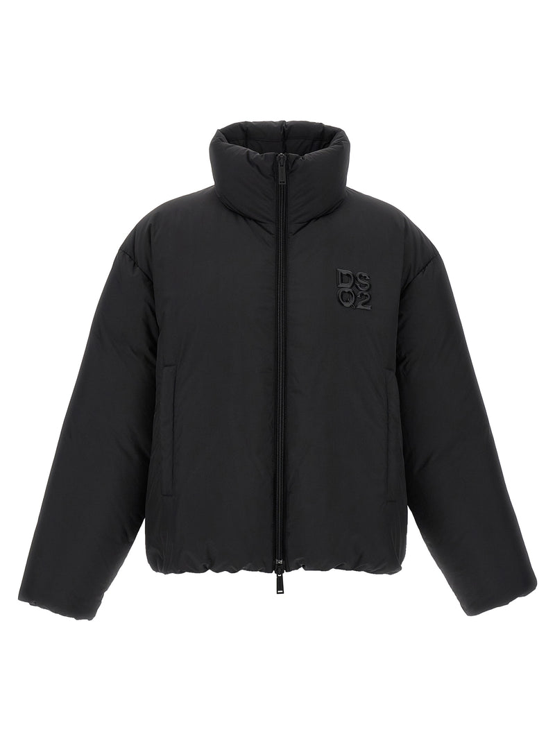Dsquared² Black Polyester Full-Length Jacket