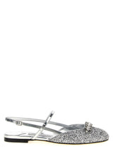 Ballerines Jimmy Choo en Tencel argenté