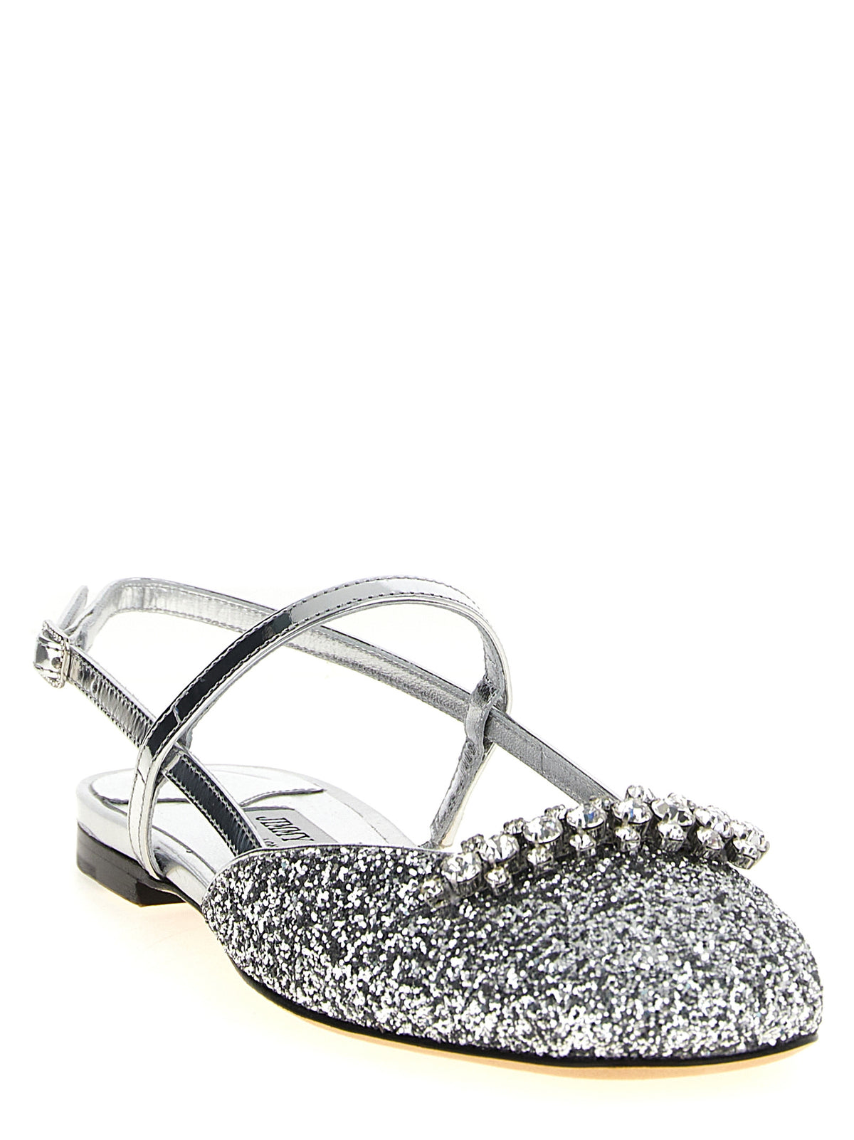 Ballerines Jimmy Choo en Tencel argenté