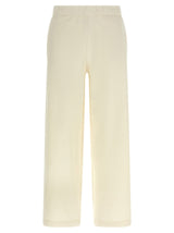 Max Mara White Silk Casual Pants