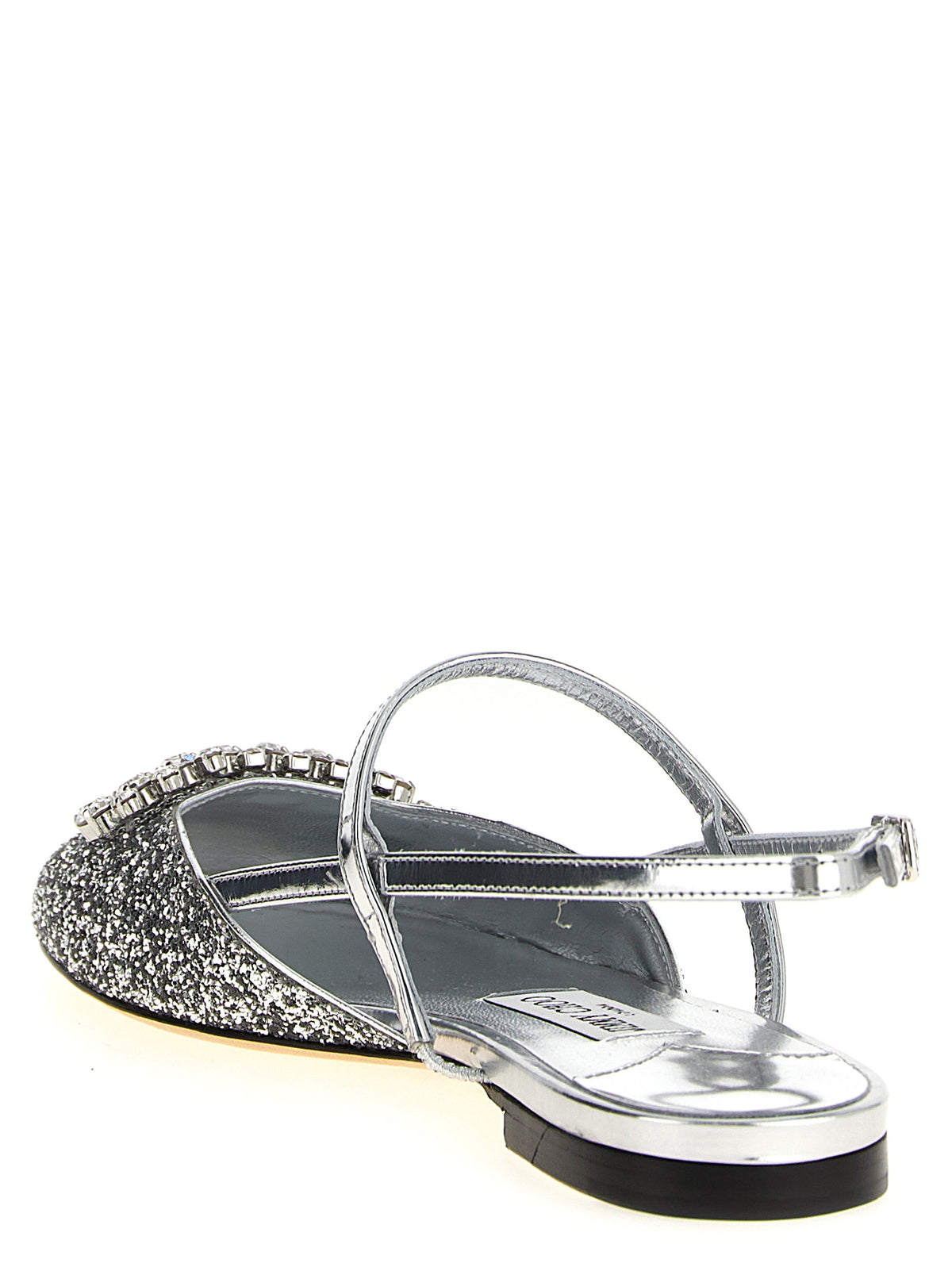 Ballerines Jimmy Choo en Tencel argenté