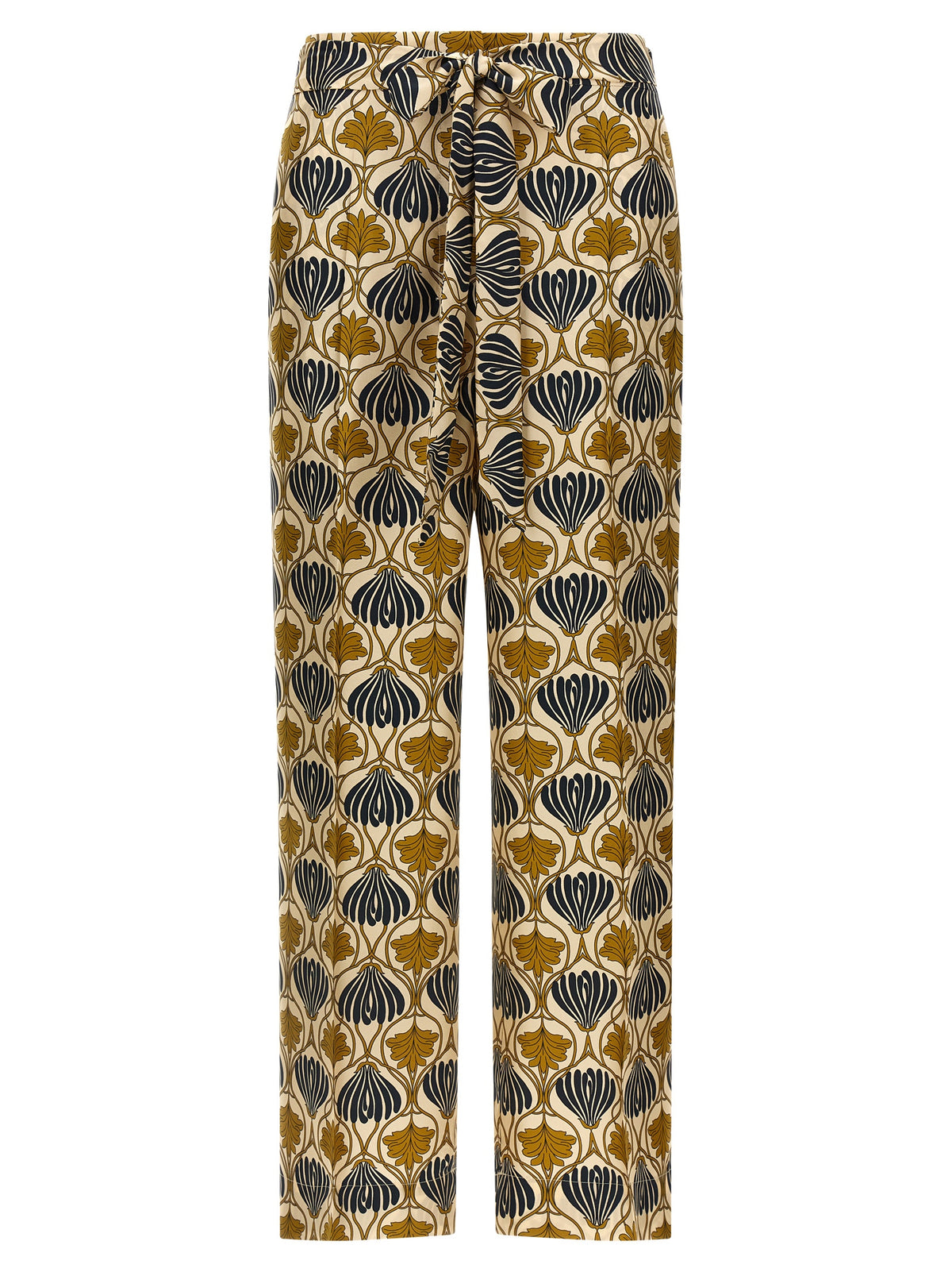 Max Mara Multicolor Silk Casual Pants