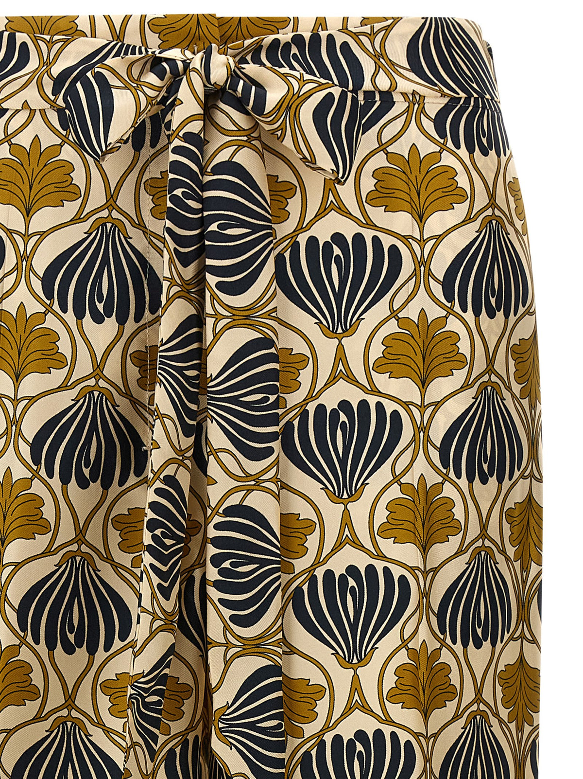 Max Mara Multicolor Silk Casual Pants