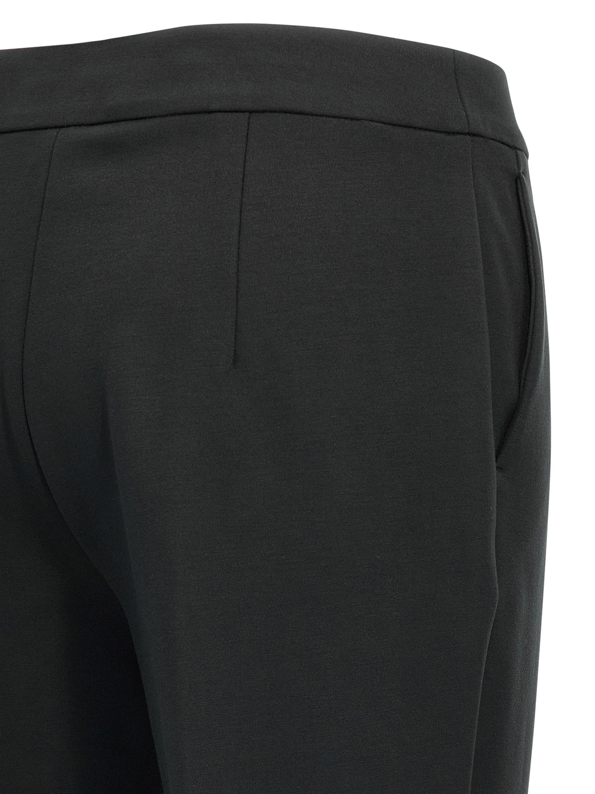 Max Mara Black Viscose Casual Pants
