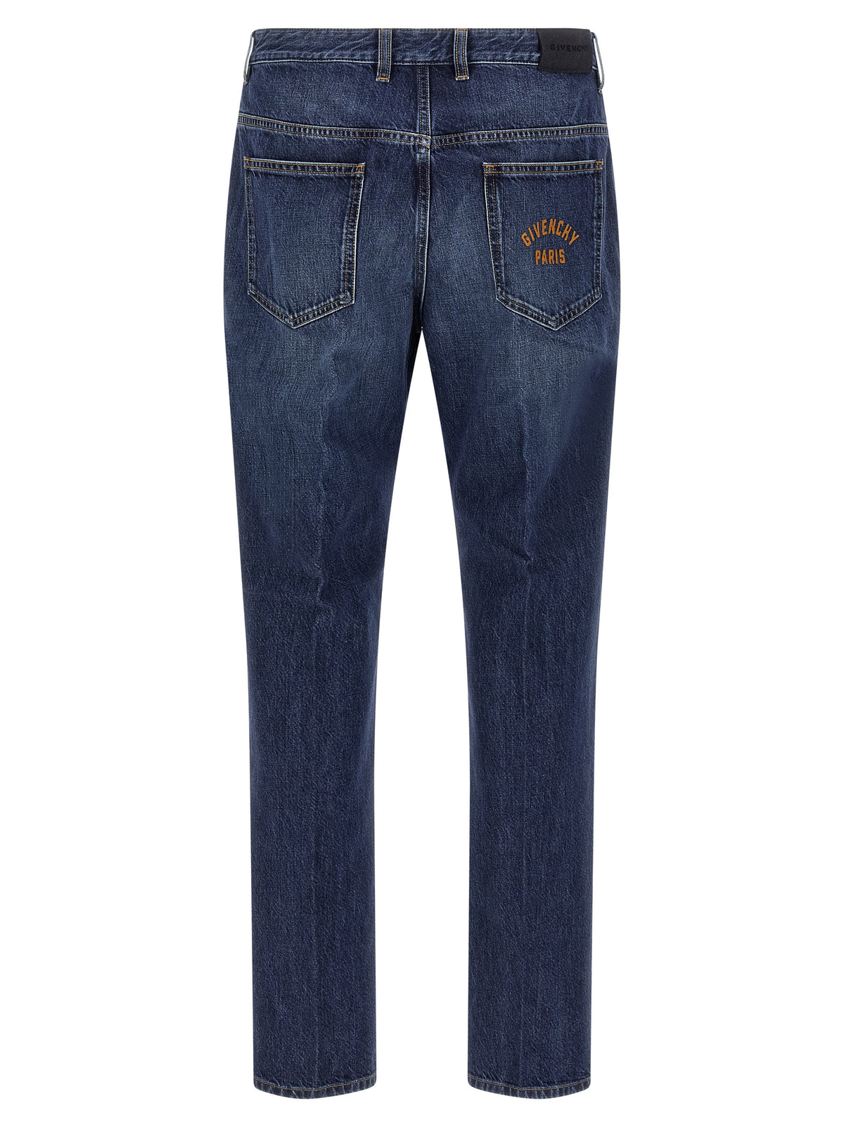Givenchy Blue Cotton Straight-Leg Jeans for Men