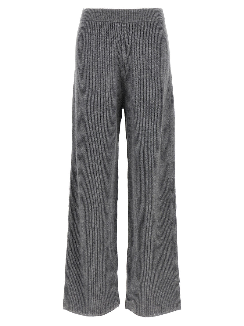 Sportmax Gray Wool Casual Pants